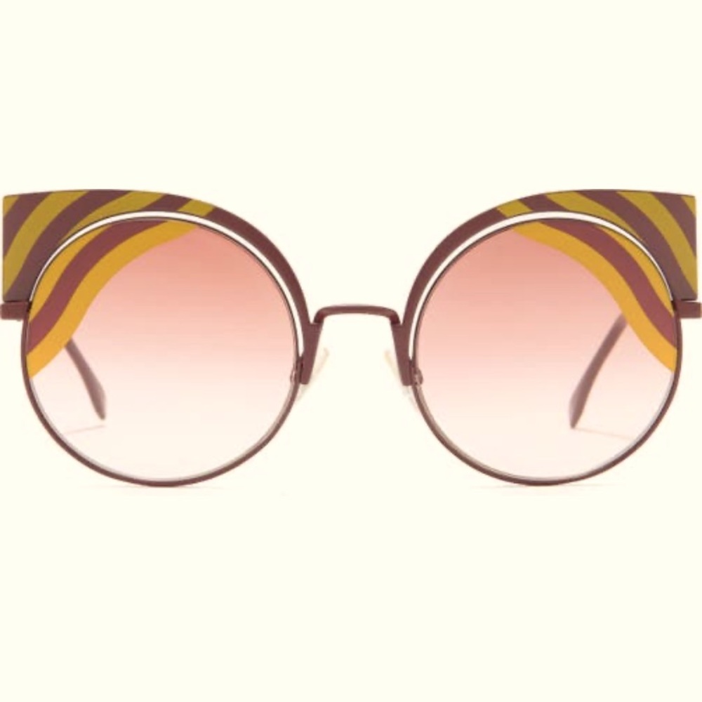 Womens fendi rose colored sunglasses